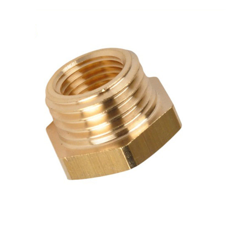 T5 T6 Treatment Brass CNC Turned Parts 0.005mm Tolerance Led Flashlight Plug