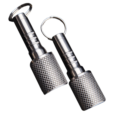 Mini Aluminum Pill Case Bottle Box Holder Keychain