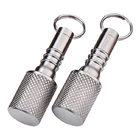 Mini Pill Case Holder Aluminum Keychain Large Recyclable