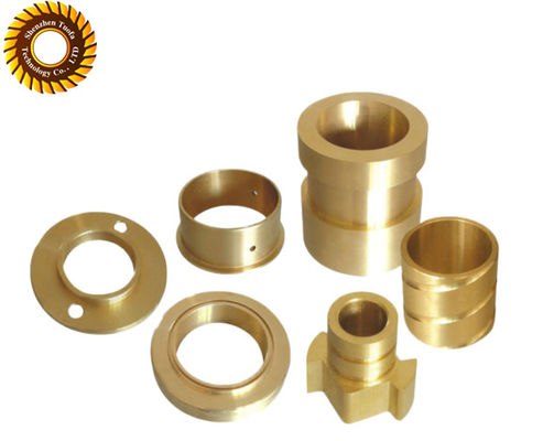 Brass Ra0.2 CNC Turned Parts 0.1mm Tolerance Mechanical Engineeing Sandblasted