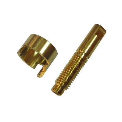 HPb62 Brass CNC Turned Components Valve Absorber Bracket Anodizing Broaching