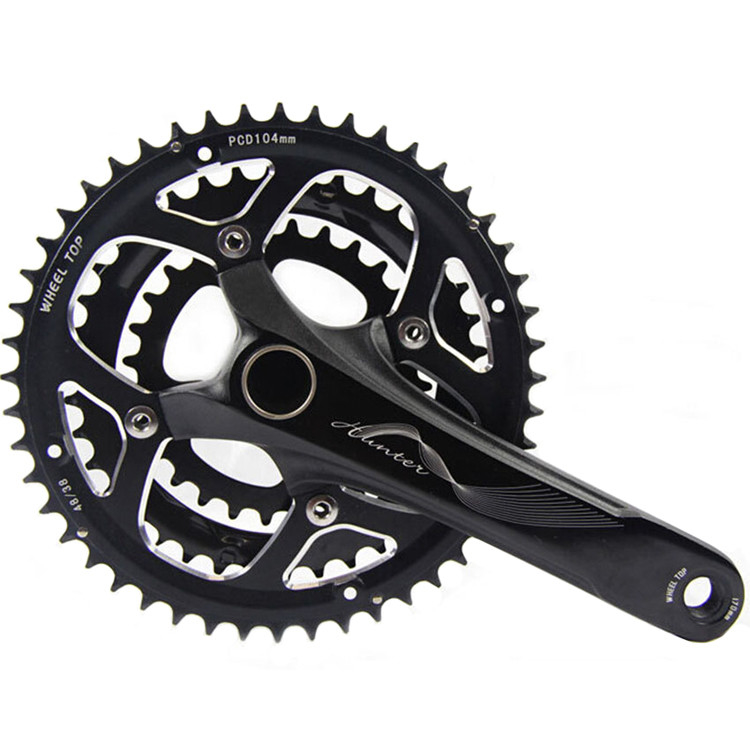 CNC Aluminum Bicycle Crankset Lightweight Hinge Gear Set